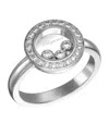 Chopard White Gold And Diamond Happy Diamonds Icons Ring In Gold