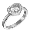 Chopard White Gold And Diamond Happy Diamonds Icons Ring In Gold