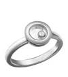 Chopard White Gold And Diamond Happy Diamonds Icons Ring In Gold