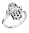 Chopard White Gold And Diamond Happy Diamonds Lucky Charms Ring In Gold