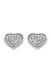 Chopard White Gold And Diamond Happy Hearts Earrings In Gold