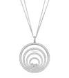 Chopard White Gold And Diamond Happy Spirit Pendant Necklace In Gold