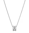 Chopard White Gold And Diamond Ice Cube Necklace In Gold