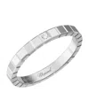 Chopard White Gold And Diamond Ice Cube Ring In Silver