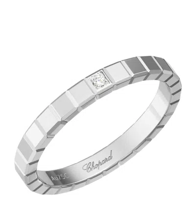 Chopard White Gold And Diamond Ice Cube Ring