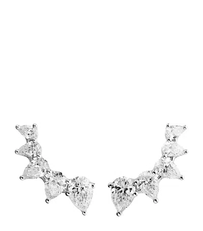 Chopard White Gold And Diamond L'heure Du Diamant Stud Earrings