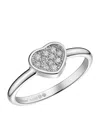 Chopard White Gold And Diamond My Happy Hearts Ring In Gold