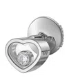 Chopard White Gold And Diamond My Happy Hearts Single Earring In Gold