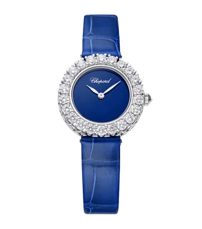 Chopard White Gold, Diamond And Agate L'heure Du Diamant Watch