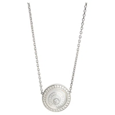 Pre-owned Chopard White Gold Diamond Happy Spirit Pendant