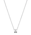 Chopard White Gold Ice Cube Necklace In Gold