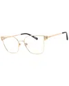 Chopard Ladies Rose Gold Tone Rectangular Eyeglass Frames Vchl58m In Gold