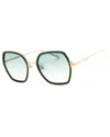 Chopard Geometric-frame Sunglasses In Green