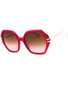 Chopard Geometric-frame Sunglasses In Red