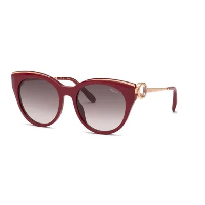 Chopard Women's  Schl04s 08la Sunglasses In Garnet
