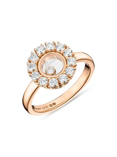 Chopard Women's Happy Diamonds 18k Rose Gold & 0.89 Tcw Diamond Ring In Metallic