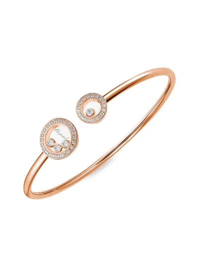 Chopard Women's Happy Diamonds 18k Rose Gold & 1.45 Tcw Diamond Bracelet In Red