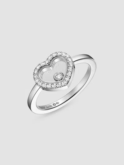 Chopard Women's Happy Diamonds 18k White Gold & 0.16 Tcw Diamond Heart Ring