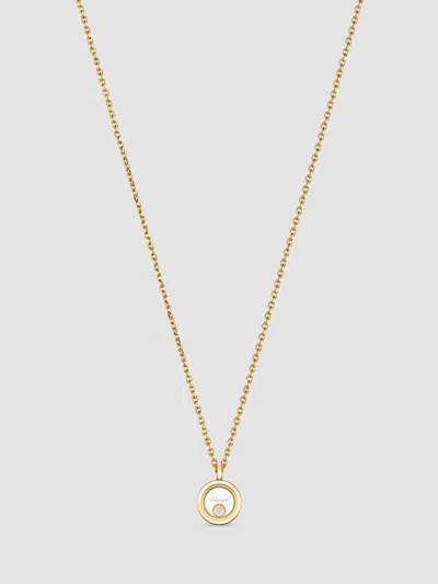 Chopard Women's Happy Diamonds 18k Yellow Gold & 0.05 Tcw Diamond Pendant Necklace