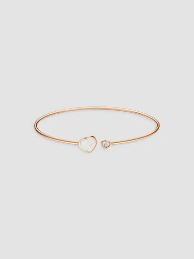 Chopard Women's Happy Diamonds Happy Hearts 18k Rose Gold, Mother-of-pearl & 0.05 Tcw Diamond Choker Necklac