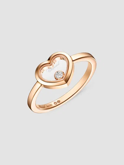 Chopard Women's Happy Diamonds Icons 18k Rose Gold & 0.05 Tcw Diamond Heart Ring