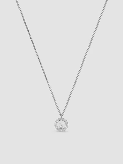 Chopard Women's Happy Diamonds Icons 18k White Gold & 0.16 Tcw Diamond Pendant Necklace