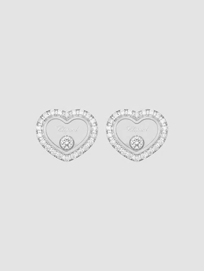 Chopard Women's Happy Diamonds Icons 18k White Gold & 0.32 Tcw Diamond Stud Earrings