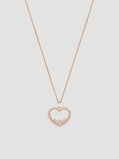 Chopard Women's Happy Diamonds Large Icons 18k Rose Gold & 1.07 Tcw Diamond Heart Pendant Necklace