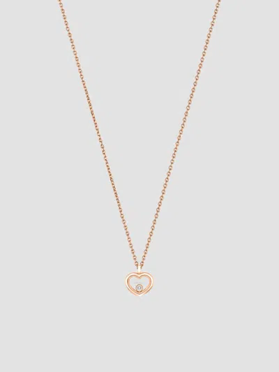Chopard Women's Happy Diamonds Small Icons 18k Rose Gold & 0.05 Tcw Diamond Heart Pendant Necklace