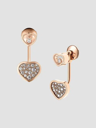 Chopard Women's Happy Hearts 18k Rose Gold & Diamond Ear Jackets
