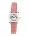 Chopard Women's Happy Sport Diamond Watch In Pink