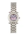 Chopard Women's Happy Sport Diamond Watch In White