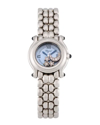 Chopard Women's Happy Sport Diamond Watch (authentic Pre-loved) In White