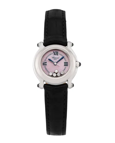 Pre-owned Chopard Women's Happy Sport Diamond Watch, Circa 2000's (authentic Pre-loved)