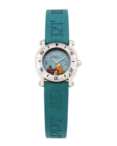 Pre-owned Chopard Women's Happy Sport Happy Fish Watch, Circa 2000's (authentic Pre-loved)
