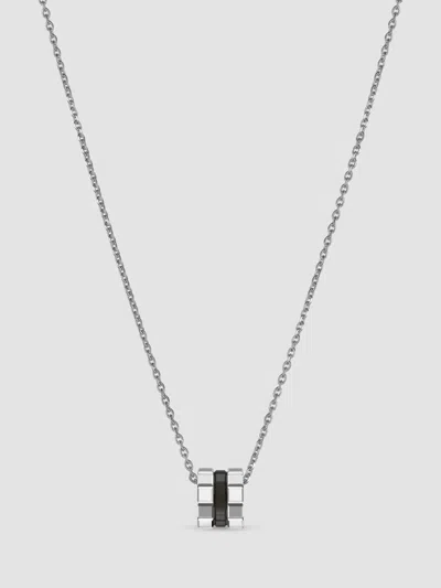 Chopard Women's Ice Cube 18k White Gold & Ceramic Pendant Necklace In Multi