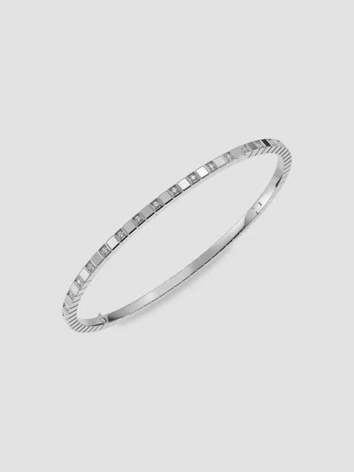 Chopard Women's Ice Cube 18k White Gold & Diamond Bangle Bracelet