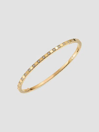 Chopard Women's 18k Yellow Gold & Diamond Ice Cube Bangle Bracelet