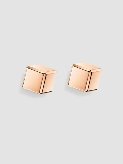 Chopard Women's Ice Cube Be Cube 18k Rose Gold Stud Earrings
