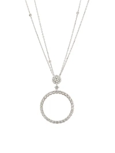 Chopard Women's Lheure Du Diamant 18k White Gold & 3.50 Tcw Diamond Necklace