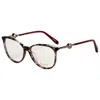 Chopard Women's 55 Mm Purple Tortoise Opticals Vch283s550775 In Brown
