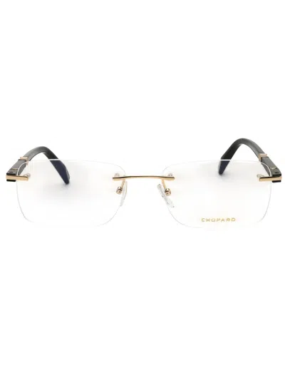 Chopard Women's Rectangular Metal Eyeglasses - Vchf54 In Black