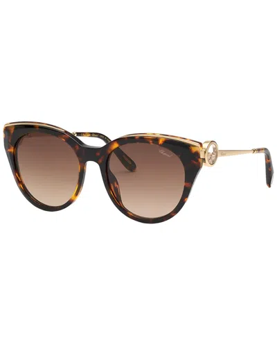 Chopard Women's Schl04s550909 9mm Sunglasses In Brown