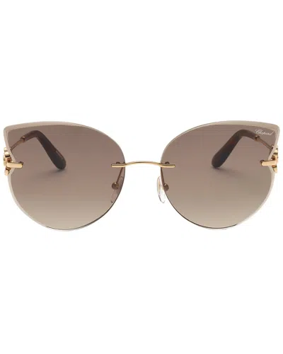 Chopard Women's Schl90v6108fc 8mm Sunglasses In Gold