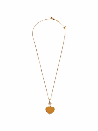 Pre-owned Chopard X James Bond 007 Happy Hearts Necklace In Pink