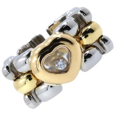 Pre-owned Chopard Yellow Gold (18k) Stainless Steel Band Ring ()