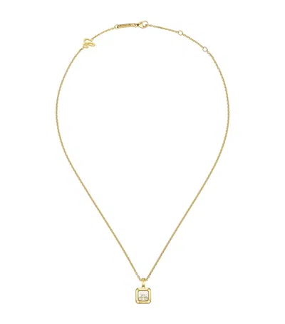 Chopard Yellow Gold And Diamond Happy Diamonds Icons Necklace