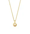Chopard Yellow Gold And Diamond Happy Diamonds Icons Pendant In Gold
