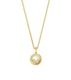 Chopard Yellow Gold And Diamond Happy Diamonds Icons Pendant Necklace In Gold