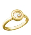 Chopard Yellow Gold And Diamond Happy Diamonds Icons Ring In Gold